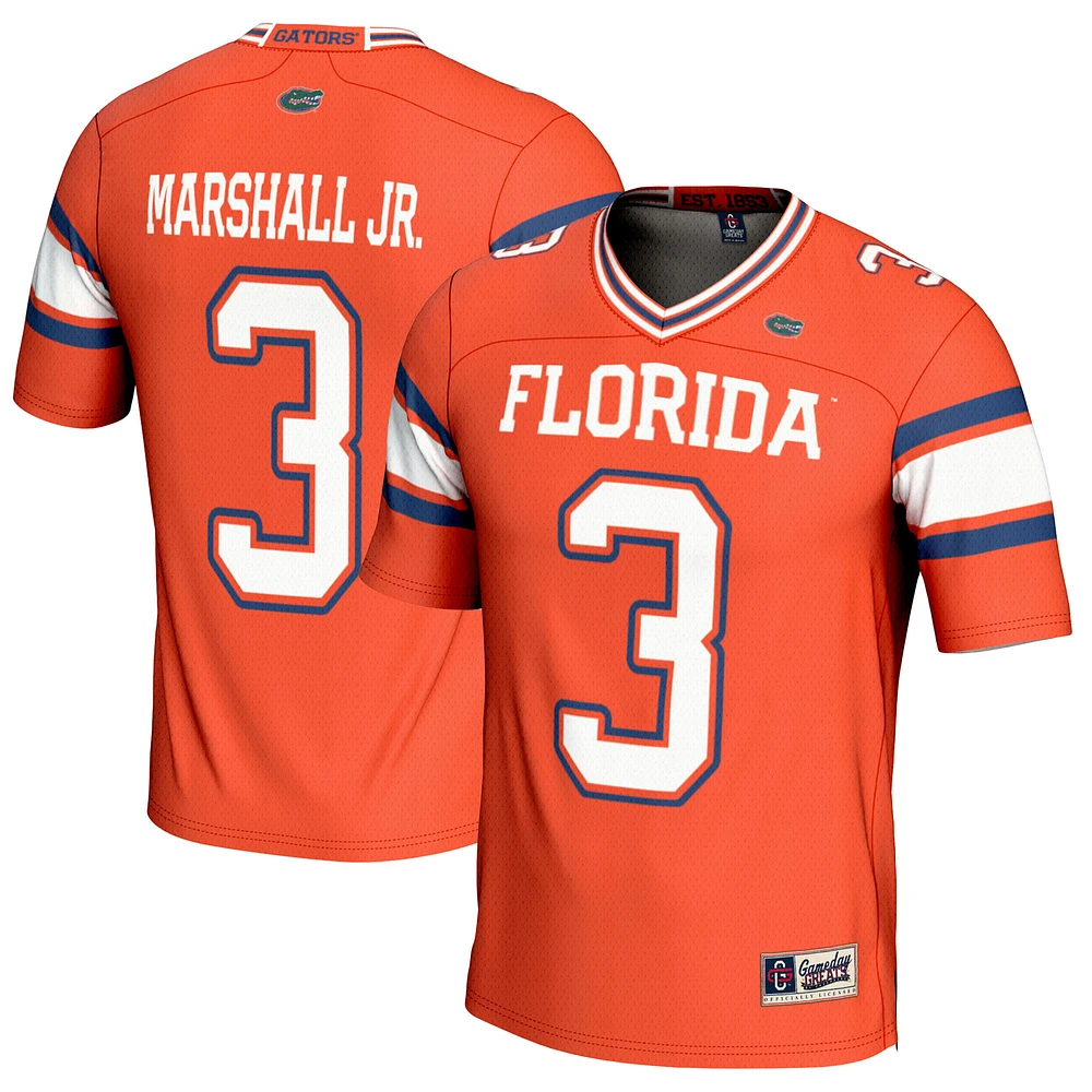 Men's GameDay Greats Jason Marshall Jr. Orange Florida Gators NIL Player Football Jersey