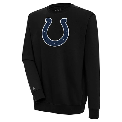 Men's Antigua Indianapolis Colts Victory Crewneck Pullover Sweatshirt