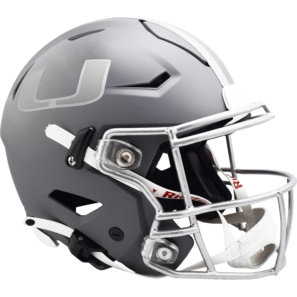 Miami Hurricanes Riddell 2024 Slate Alternate Speed Flex Authentic Helmet