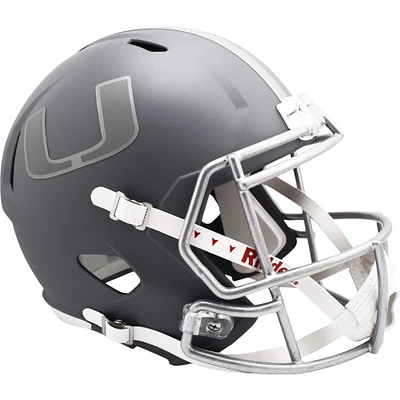 Miami Hurricanes Riddell 2024 Slate Alternate Speed Replica Helmet