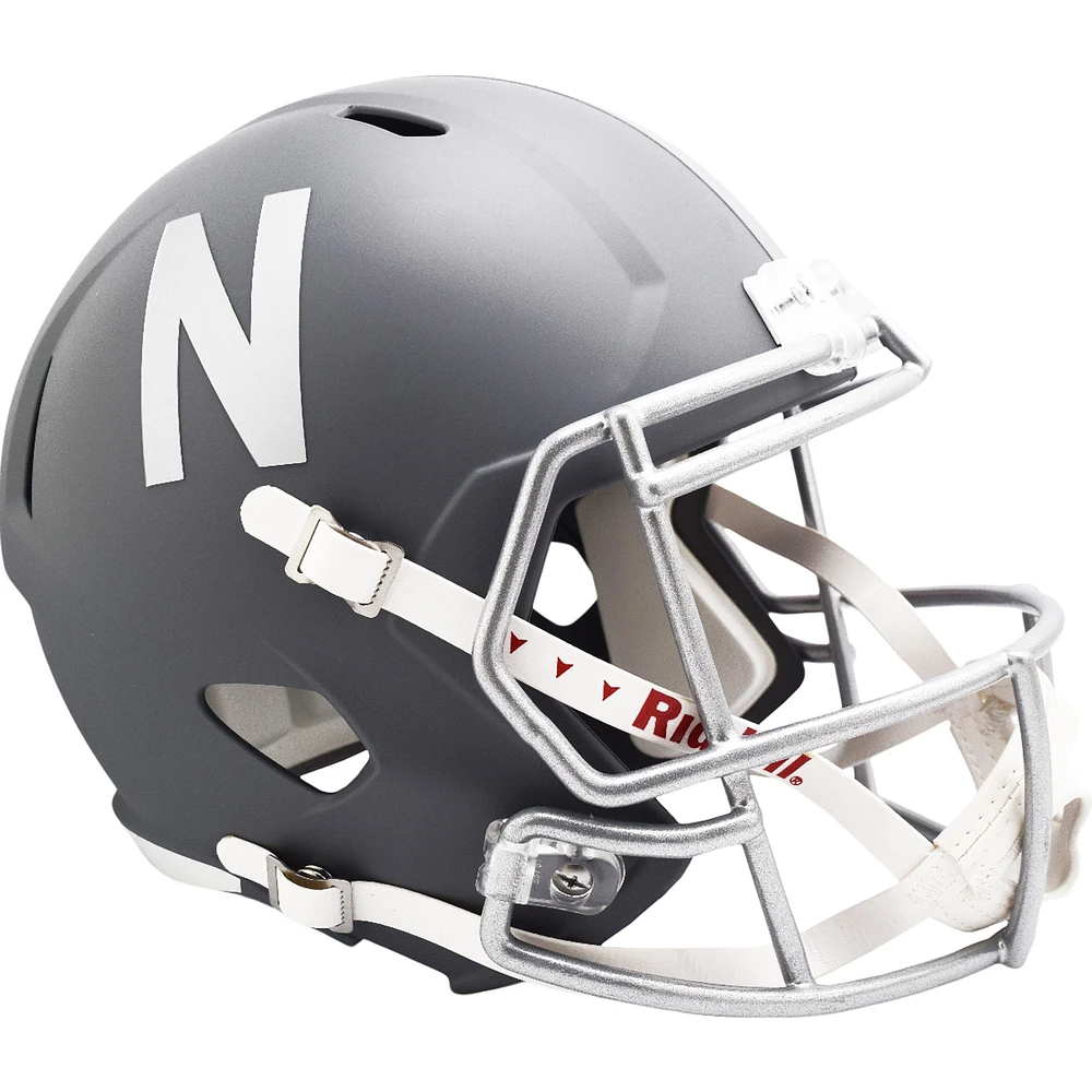 Nebraska Huskers Riddell 2024 Slate Alternate Speed Replica Helmet