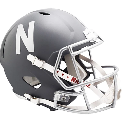 Nebraska Huskers Riddell 2024 Slate Alternate Speed Replica Helmet