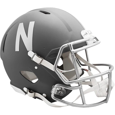Nebraska Huskers Riddell 2024 Slate Alternate Speed Authentic Helmet