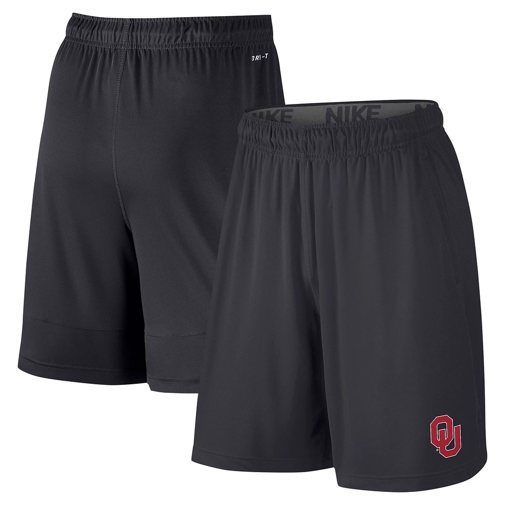 Youth Nike Anthracite Oklahoma Sooners Fly Performance Shorts