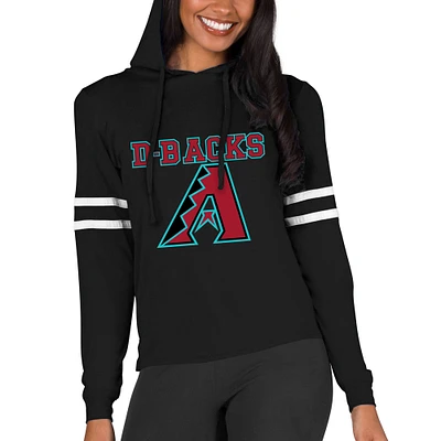 Women's Concepts Sport Black Arizona Diamondbacks Marathon Lightweight Lounge Pullover Hoodie