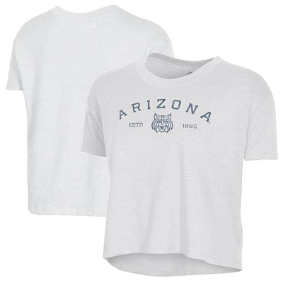 Women's Alternative Apparel White Arizona Wildcats Retro Jersey Headliner Cropped T-Shirt