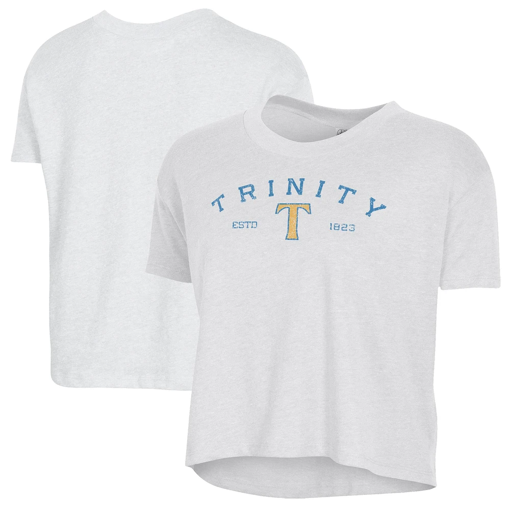 Women's Alternative Apparel White Trinity Bantams Retro Jersey Headliner Cropped T-Shirt