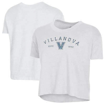 Women's Alternative Apparel White Villanova Wildcats Retro Jersey Headliner Cropped T-Shirt