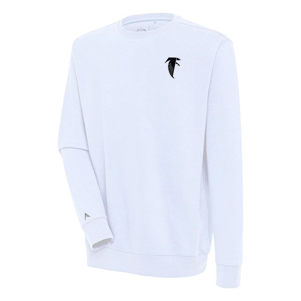 Men's Antigua Atlanta Falcons Throwback Logo Victory Pullover Sweatshirt