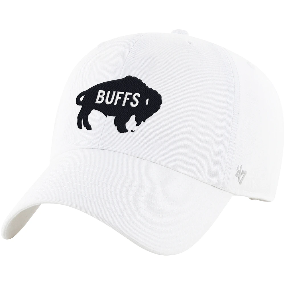 Men's '47 White Colorado Buffaloes Vault Clean Up Adjustable Hat