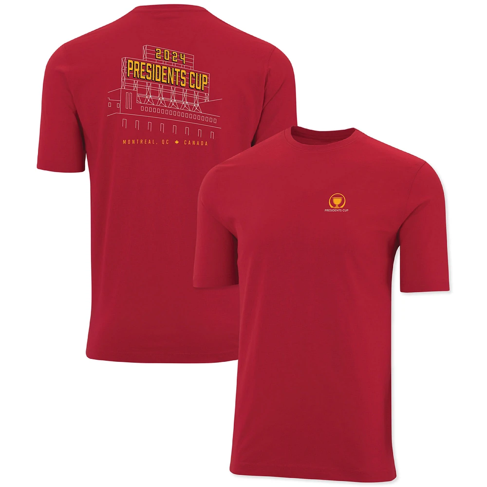 Men's Ahead Red 2024 Presidents Cup Pembroke T-Shirt