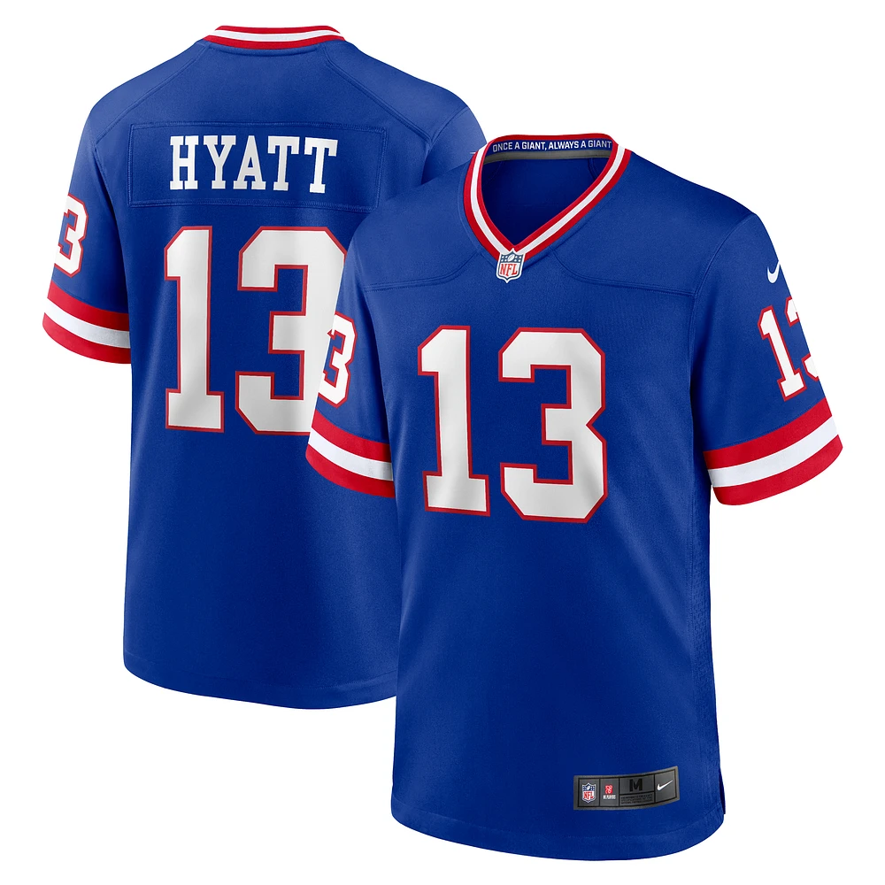 Men's Nike Jalin Hyatt Royal New York Giants Alternate Game Jersey