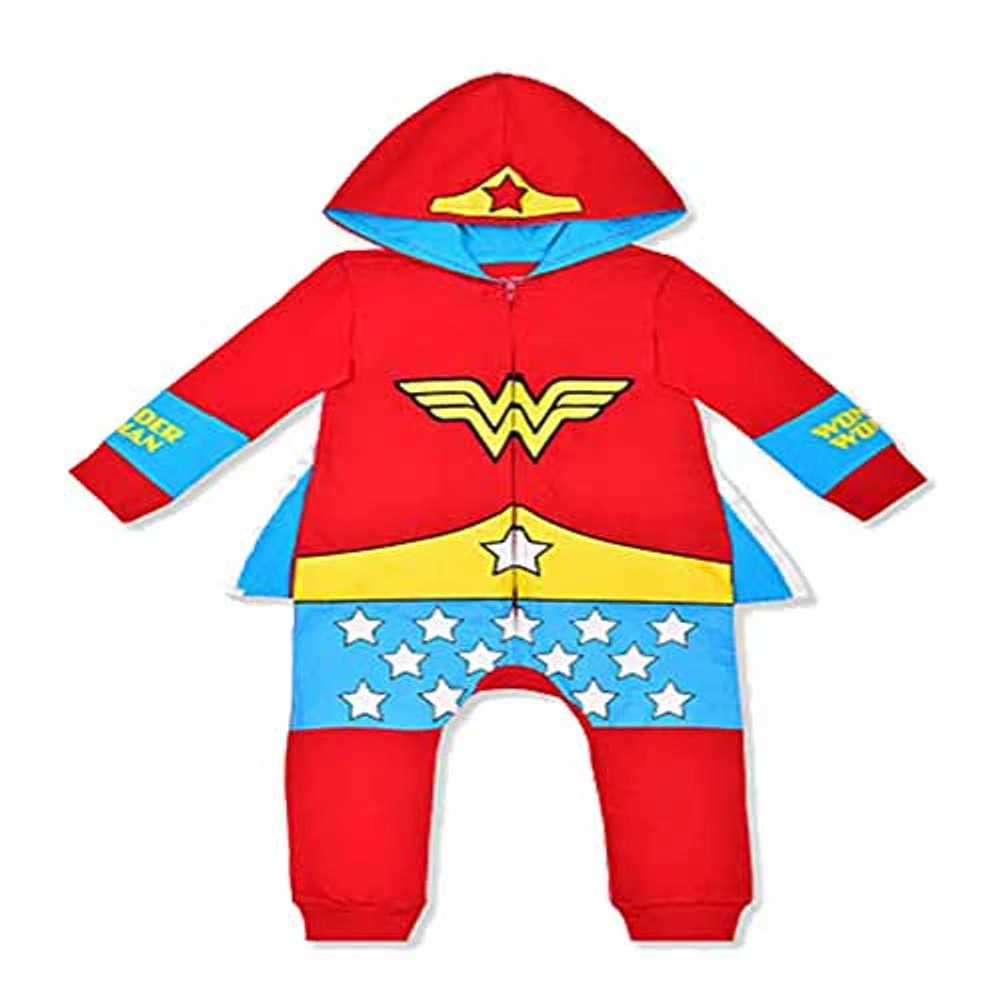 Toddler Red Wonder Woman Jumper with Hoodie
