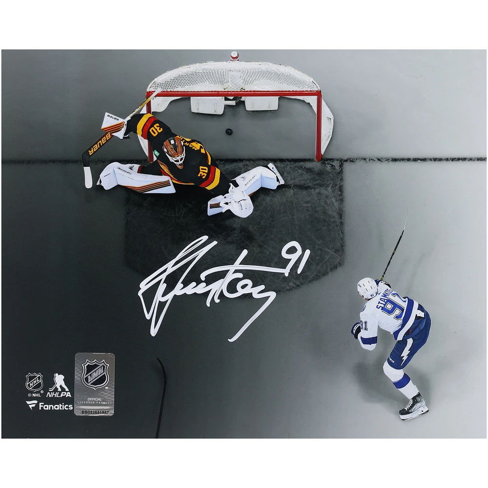 Steven Stamkos Tampa Bay Lightning Autographed 8" x 10" Scoring 500th Goal Spotlight Photograph