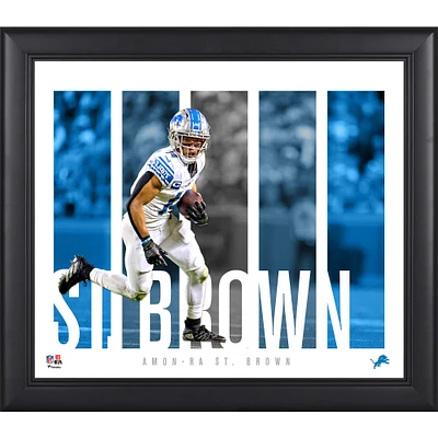 Amon-Ra St. Brown Detroit Lions Framed 15" x 17" Player Panel Collage