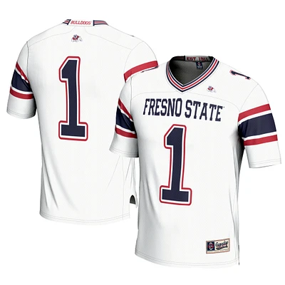 Youth GameDay Greats #1 White Fresno State Bulldogs Football Jersey