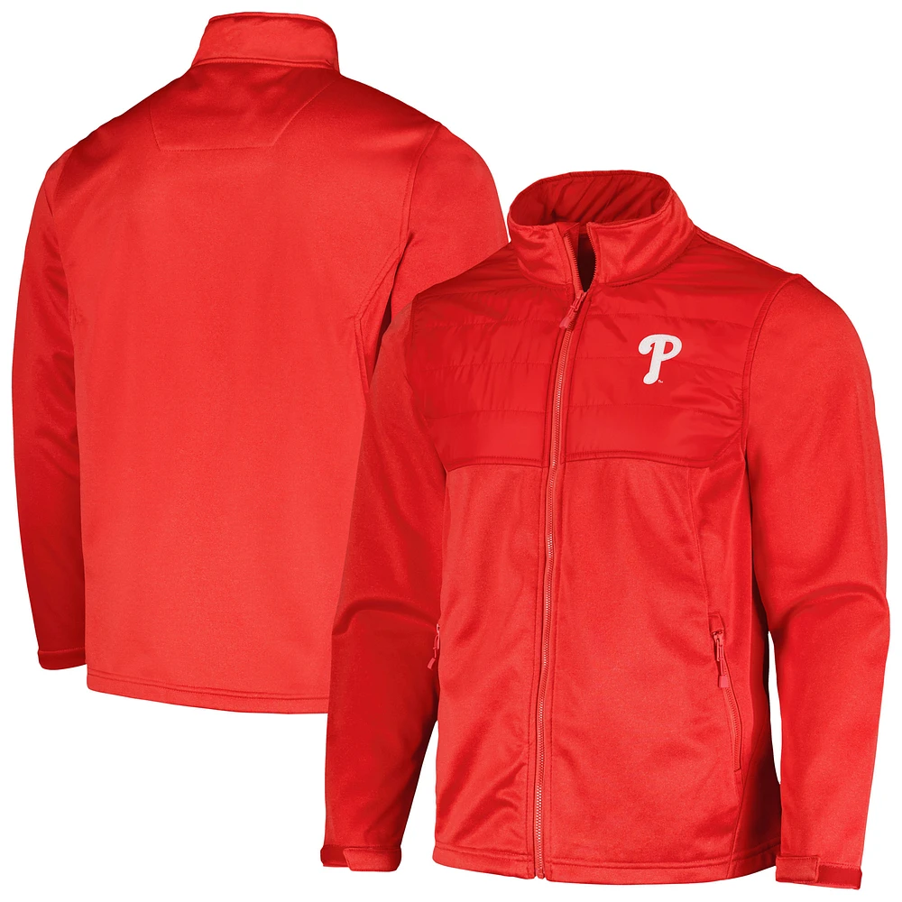 Men's Dunbrooke Heather Red Philadelphia Phillies Explorer Full-Zip Jacket