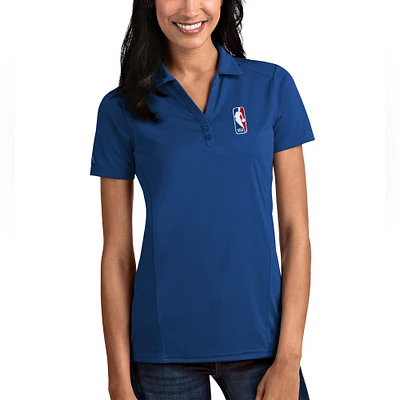 Women's Antigua Royal NBA Logoman Tribute Polo