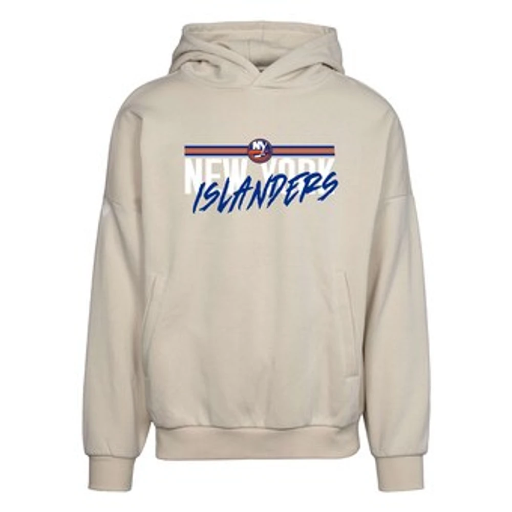 Men's Levelwear Cream New York Islanders Contact Pullover Hoodie