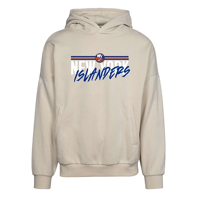 Men's Levelwear Cream New York Islanders Contact Pullover Hoodie