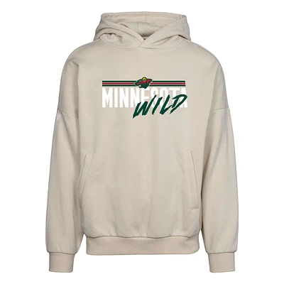 Men's Levelwear Cream Minnesota Wild Contact Pullover Hoodie