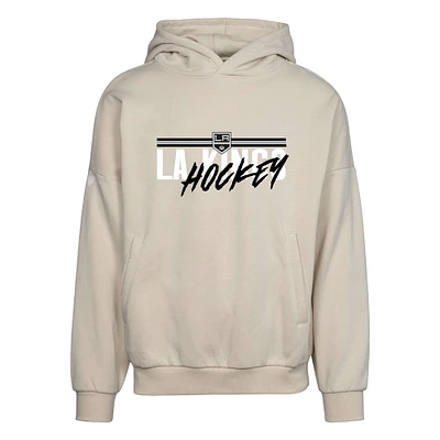 Men's Levelwear Cream Los Angeles Kings Contact Pullover Hoodie