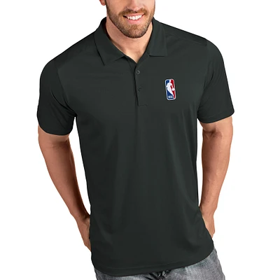 Men's Antigua Charcoal NBA Tribute Polo