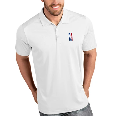 Men's Antigua White NBA Tribute Polo