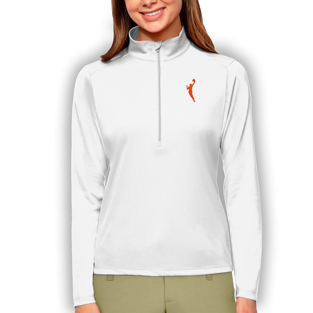 Women's Antigua WNBA Logowoman Tribute Half-Zip Pullover