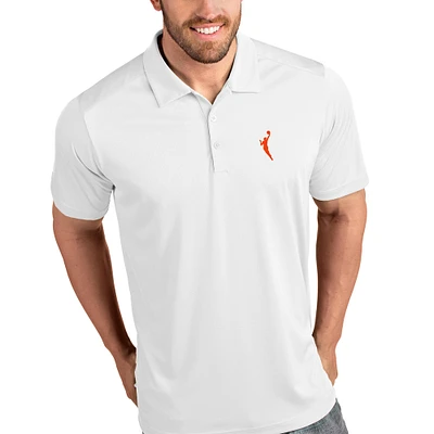 Men's Antigua White WNBA Logowoman Tribute Polo