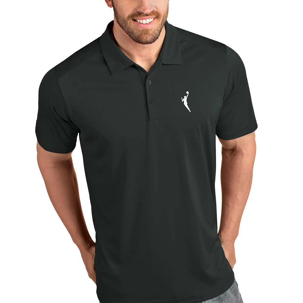 Men's Antigua Charcoal WNBA Logowoman Tribute Polo