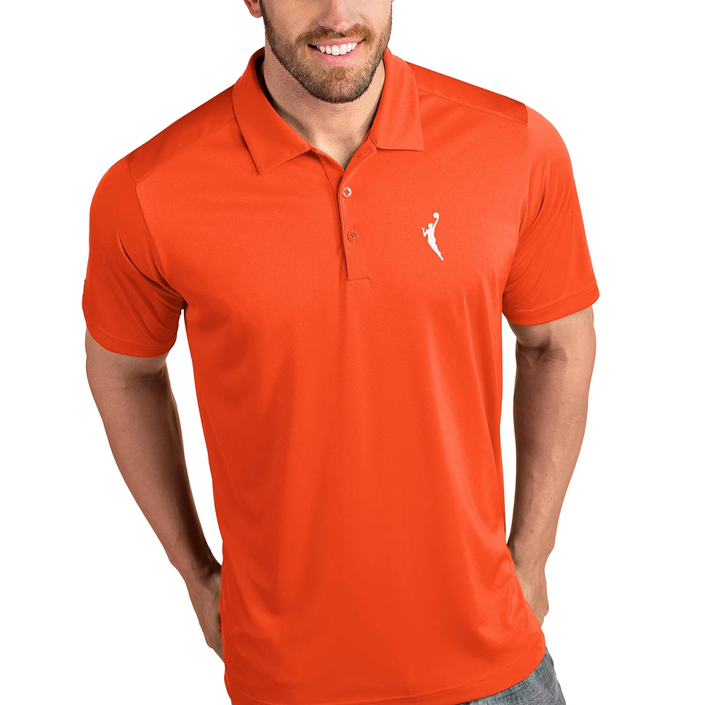 Men's Antigua Orange WNBA Logowoman Tribute Polo
