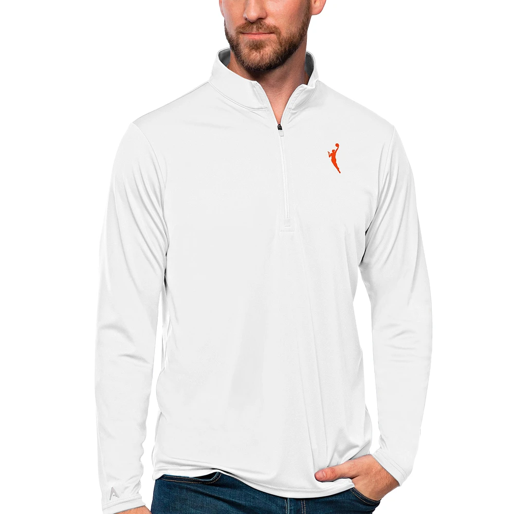 Men's Antigua WNBA Logowoman Tribute Quarter-Zip Pullover Top