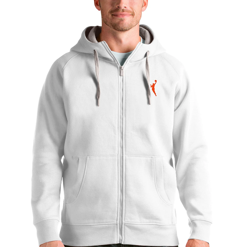 Men's Antigua WNBA Logowoman Victory Full-Zip Hoodie