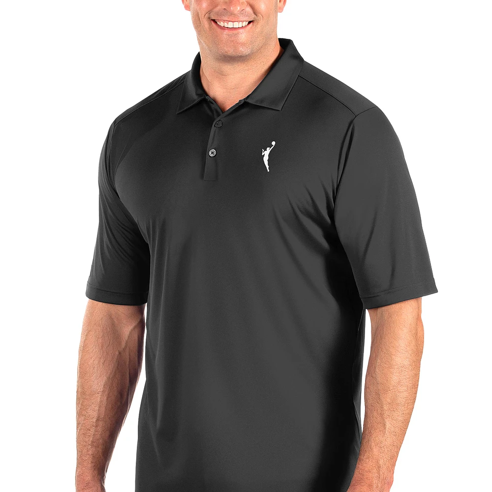 Men's Antigua Charcoal WNBA Logowoman Big & Tall Tribute Polo