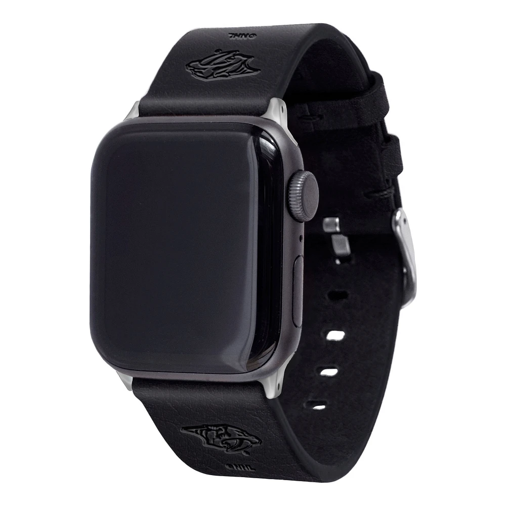 Nashville Predators Leather Apple Watch Band