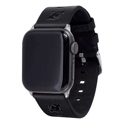 New Jersey Devils Leather Apple Watch Band