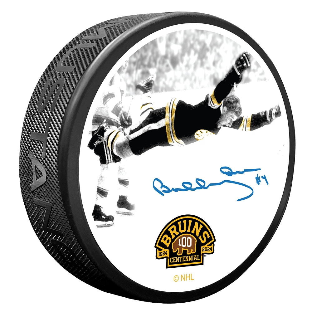 Boston Bruins 100th Anniversary Bobby Orr Celebration Hockey Puck