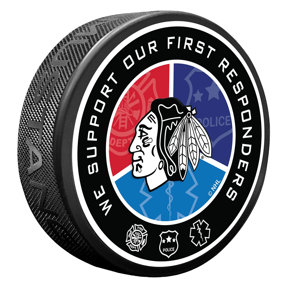 Chicago Blackhawks First Responders Puck