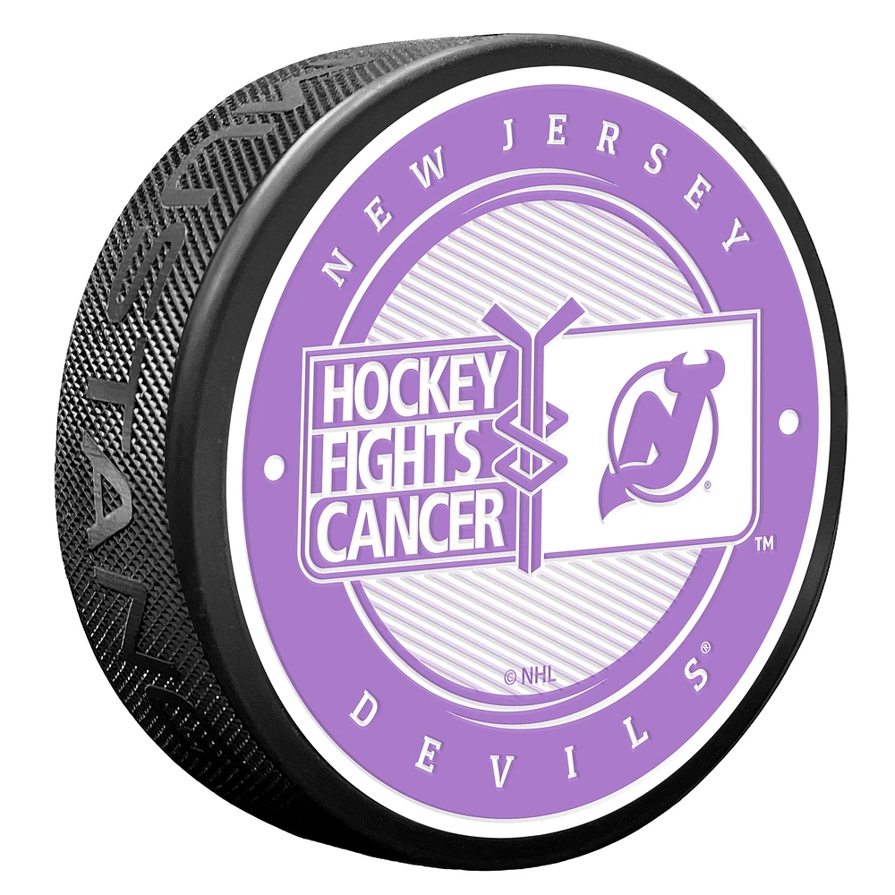 New Jersey Devils Hockey Fights Cancer Puck