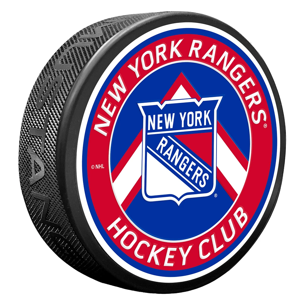 New York Rangers Chevron Banner Puck