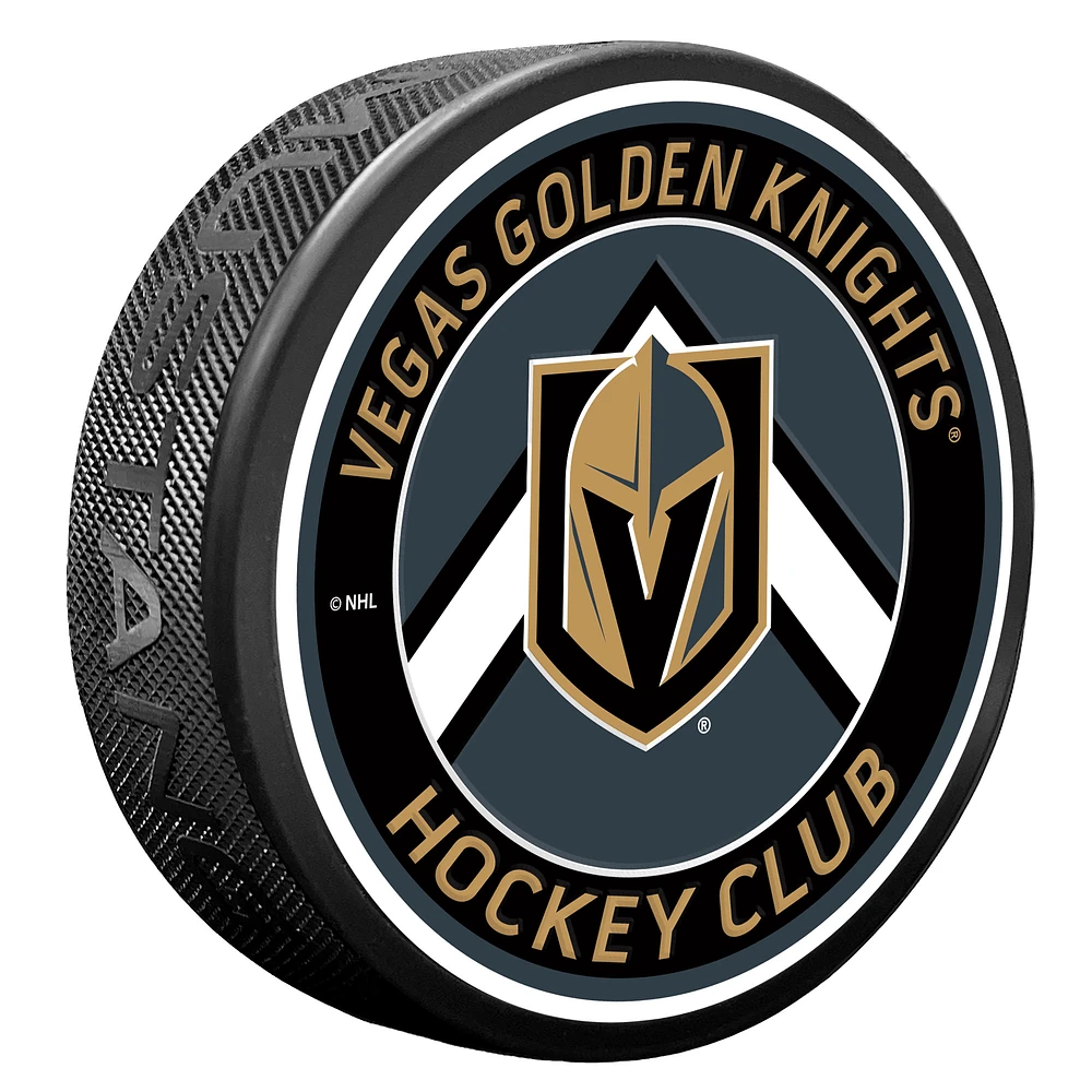 Vegas Golden Knights Chevron Banner Puck