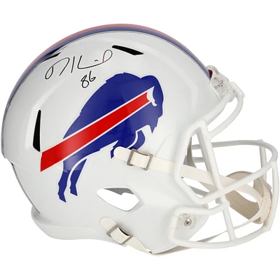 Dalton Kincaid Buffalo Bills Autographed Riddell Speed Replica Helmet