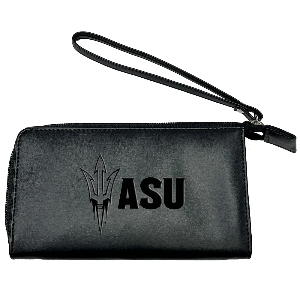 Black Arizona State Sun Devils Cell Phone Wristlet Wallet