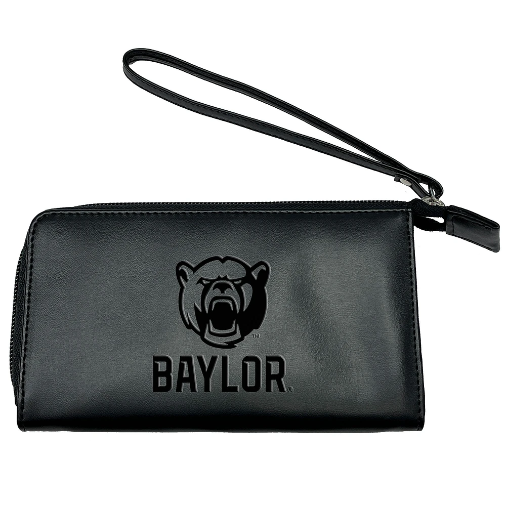 Black Baylor Bears Cell Phone Wristlet Wallet