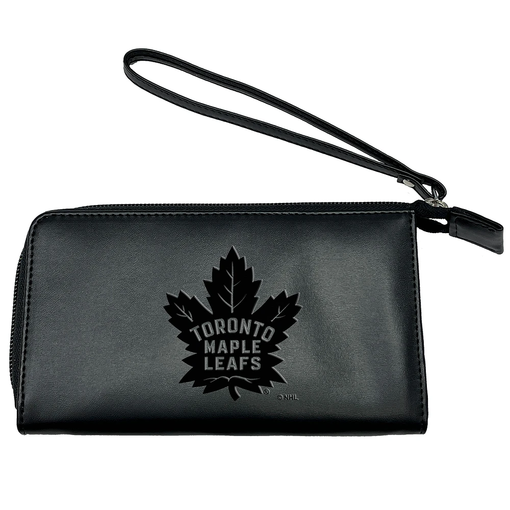 Black Toronto Maple Leafs Cell Phone Wristlet Wallet
