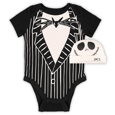 Newborn Black The Nightmare Before Christmas Jack Skellington Bodysuit and Hat Set