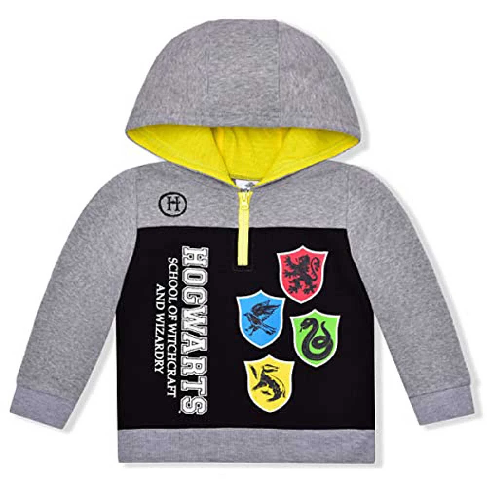 Preschool Gray Harry Potter Graphic Quarter-Zip Hoodie