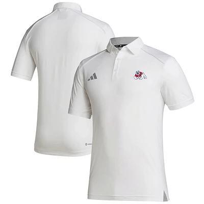 Men's adidas White Fresno State Bulldogs Performance Classic Polo