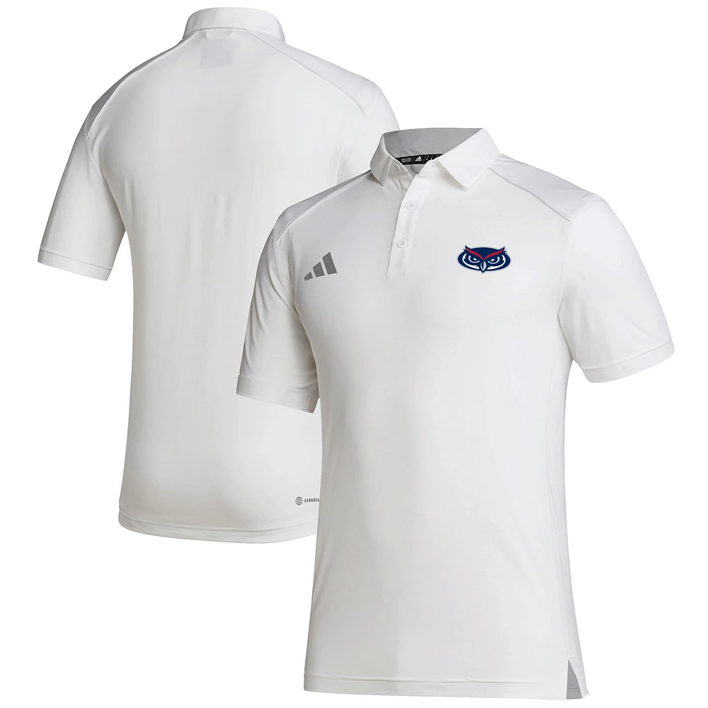Men's adidas White Florida Atlantic Owls Performance Classic Polo